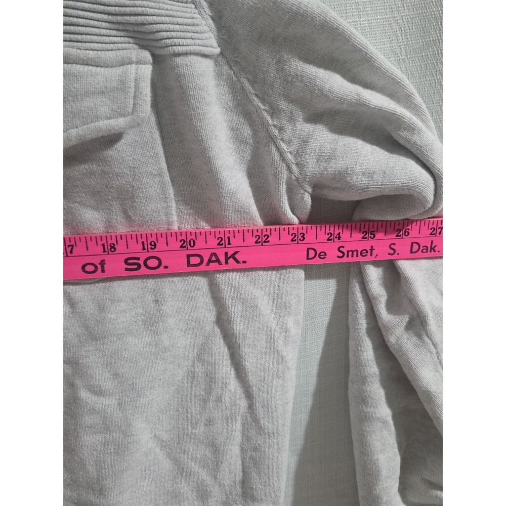 INC. Womens Size Xl Quarter Zip Sweatershirt Light Heather Grey - Picture 5 of 6